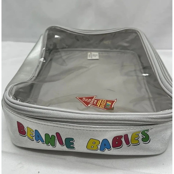 Ty Beanie Babies Silver Official Club Bag carrying Case 9”x 10” zip up lunchbox - Picture 10 of 16